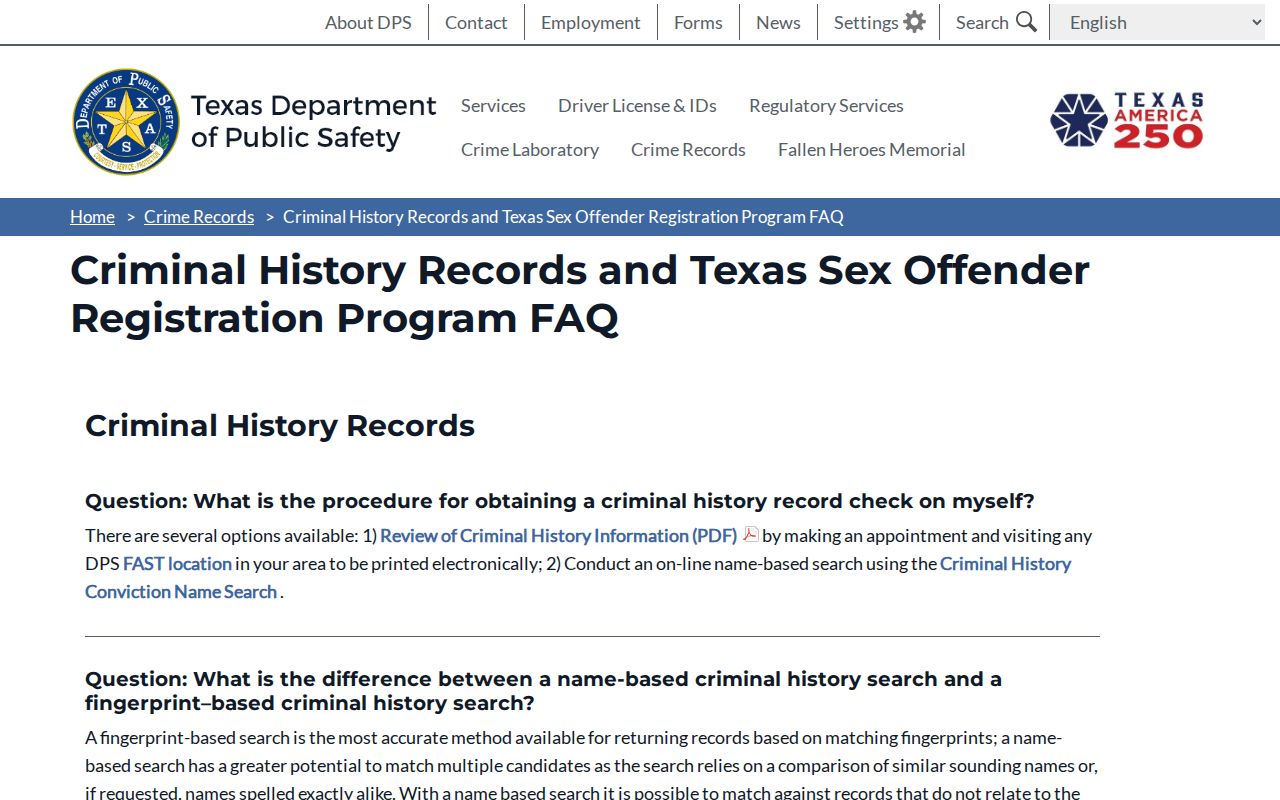 Aransas County sex offender registration FAQ and levels